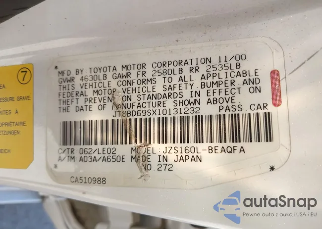 JT8BD69SX10131232: 43495848