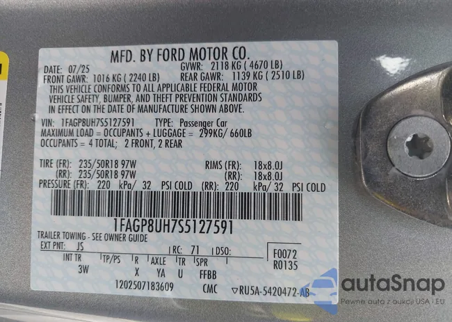 1FAGP8UH7S5127591: 43495875