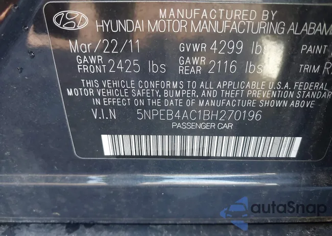 5NPEB4AC1BH270196: 43495901