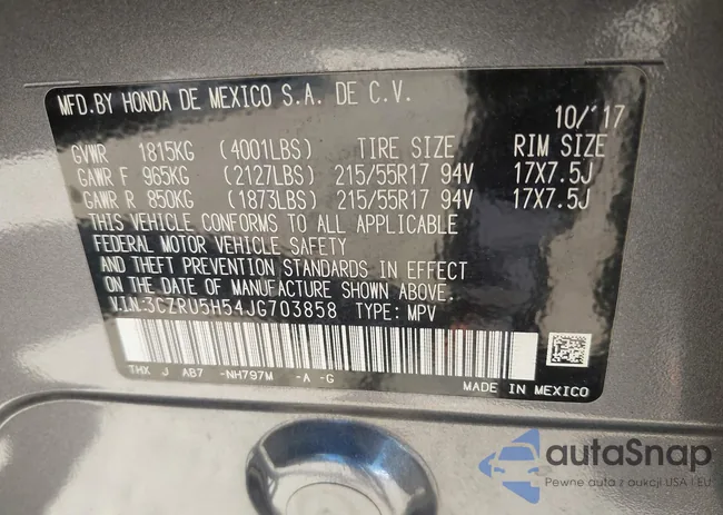 3CZRU5H54JG703858: 43495085