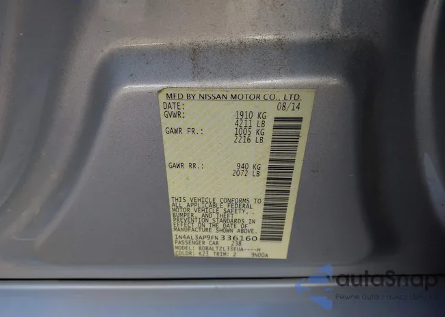 1N4AL3AP9FN336160: 43495125