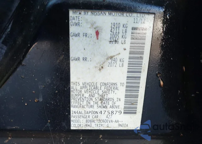 1N4AL3AP0DN475879: 43495155