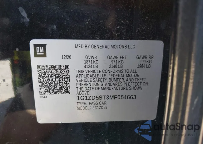 1G1ZD5ST3MF054663: 43495343