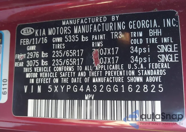 5XYPG4A32GG162825: 43496459