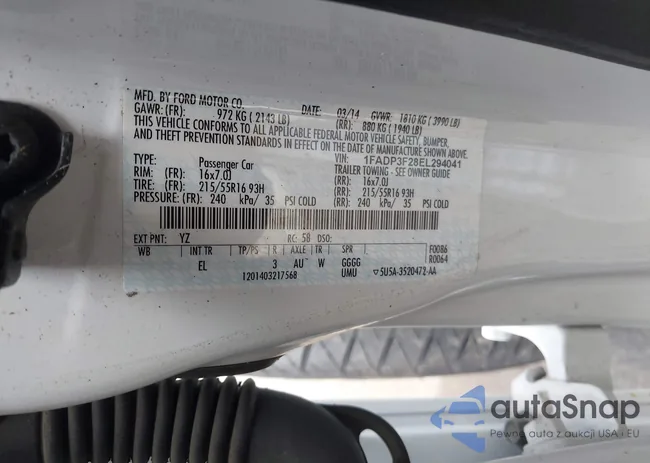 1FADP3F28EL294041: 43496472