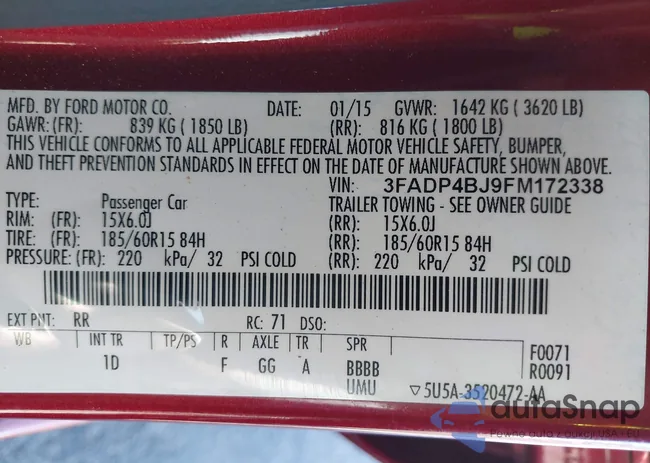 3FADP4BJ9FM172338: 43496476