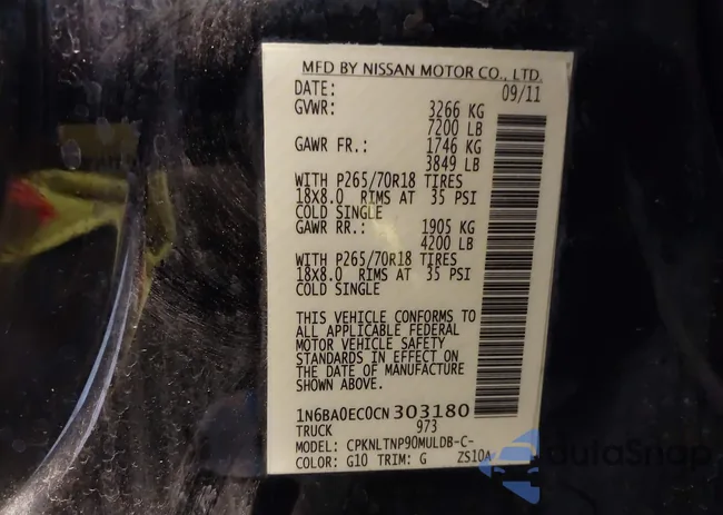 1N6BA0EC0CN303180: 43496527