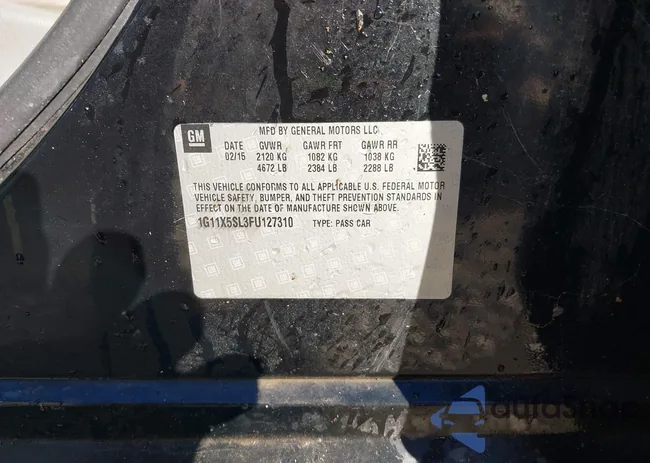 1G11X5SL3FU127310: 43496770