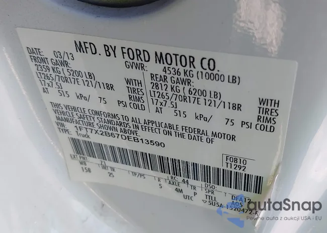 1FT7X2B67DEB13590: 43496869