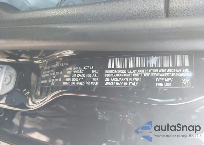 ZACNJABB7LPL87052: 43496921