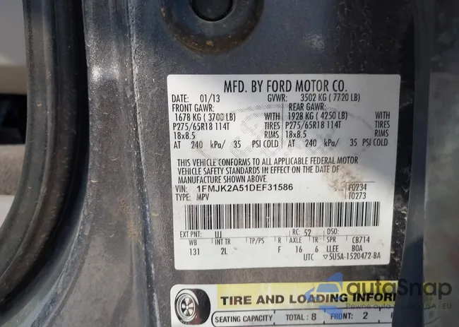 1FMJK2A51DEF31586: 43496994