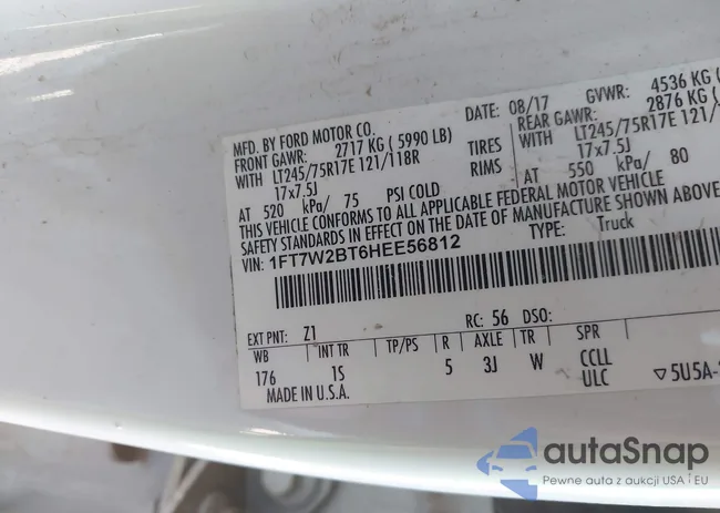 1FT7W2BT6HEE56812: 43496090