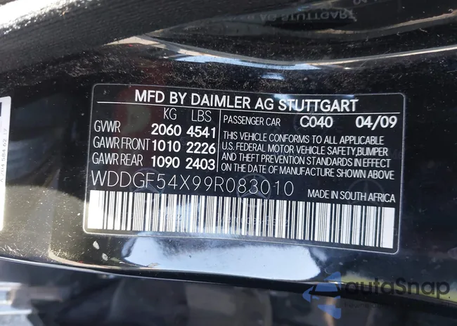 WDDGF54X99R083010: 43496150