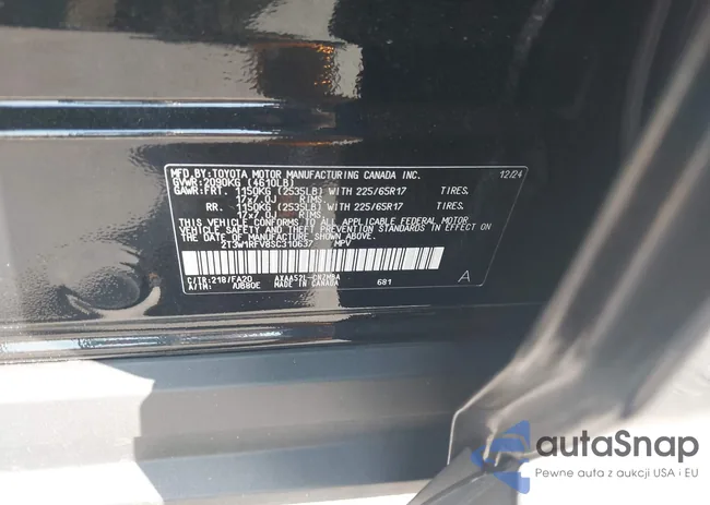 2T3W1RFV8SC310637: 43496307