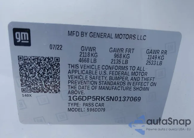 1G6DP5RK5N0137069: 43496432