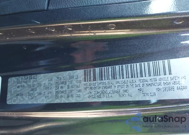 1C4HJXEN1LW180460: 43497563