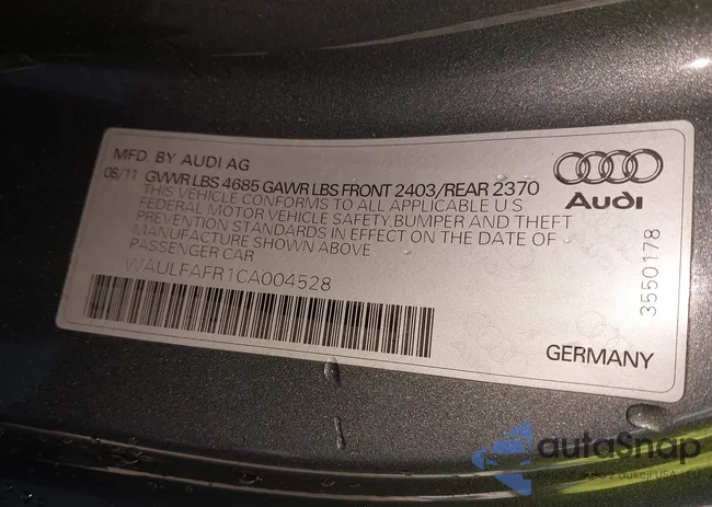 WAULFAFR1CA004528: 43497698