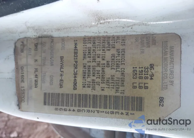 1N4EB31P2RC844068: 43497732