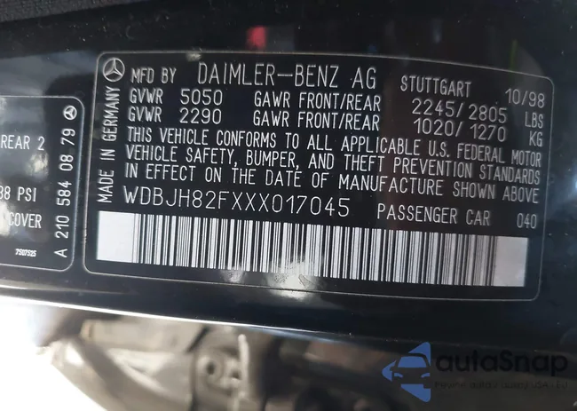 WDBJH82FXXX017045: 43497742