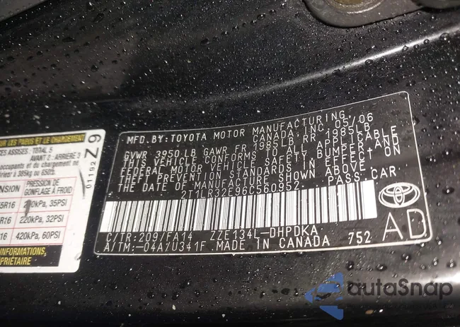 2T1LR32E96C560952: 43497873