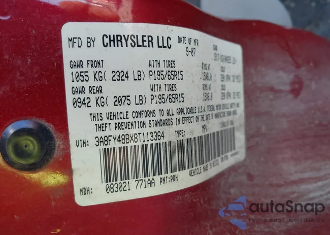 3A8FY48BX8T113364: 43497203