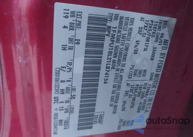 1FMPU18L21LB74154: 43498641