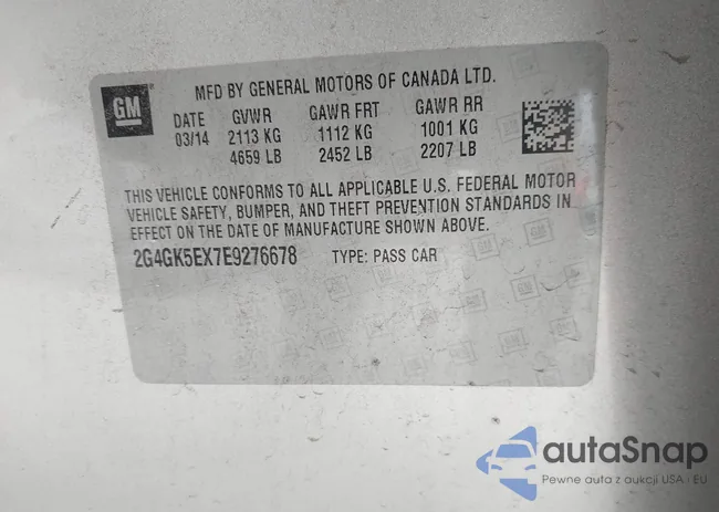 2G4GK5EX7E9276678: 43498862