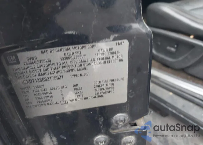 1GKDT13S682175921: 43498865