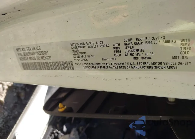 3C6LRVAG7PE558061: 43498985