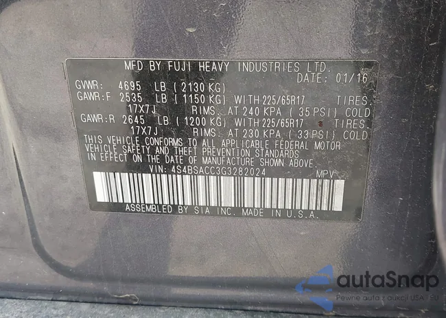 4S4BSACC3G3282024: 43498090