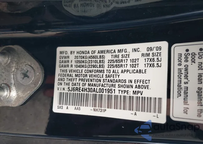 5J6RE4H30AL001951: 43498117