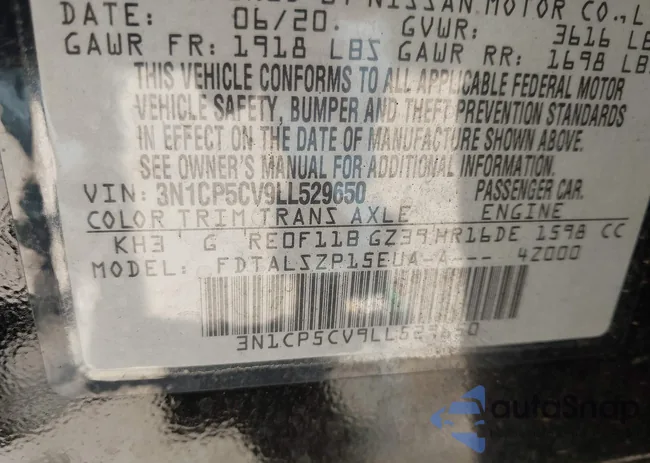 3N1CP5CV9LL529650: 43498335