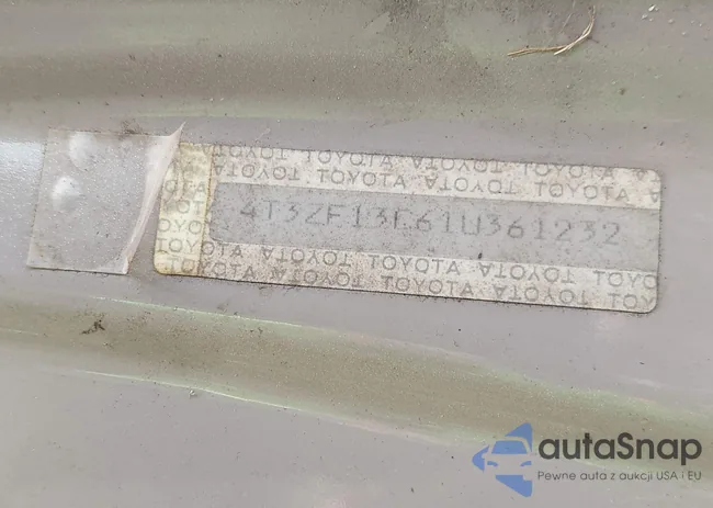 4T3ZF13C61U361232: 43498432