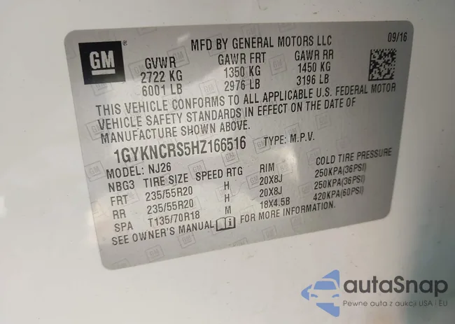 1GYKNCRS5HZ166516: 43499509