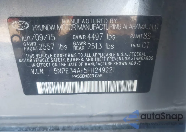 5NPE34AF5FH249221: 43499584