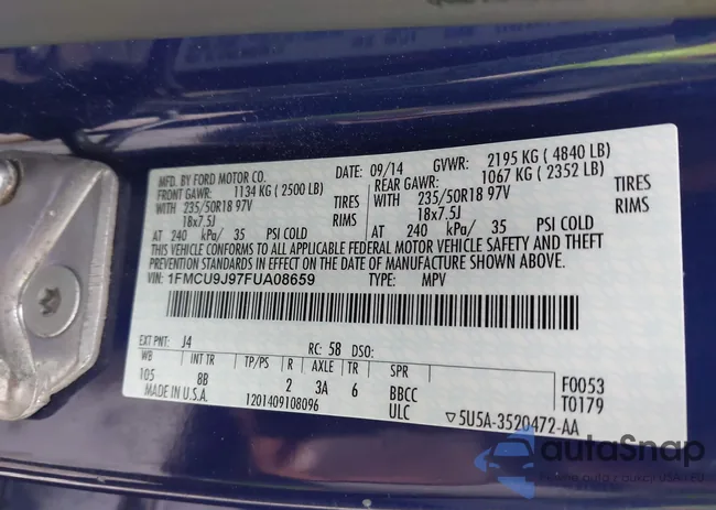 1FMCU9J97FUA08659: 43499668