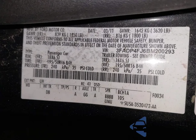 3FADP4FJ6BM200293: 43499697