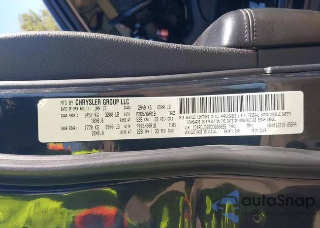 1C4RDJDG6DC660055: 43500499