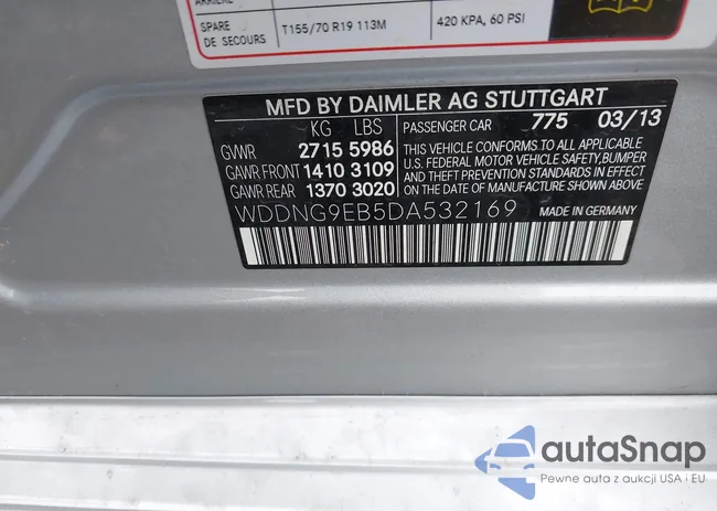 WDDNG9EB5DA532169: 43500526