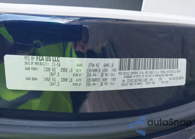 2C4RC1BG7HR611028: 43500553