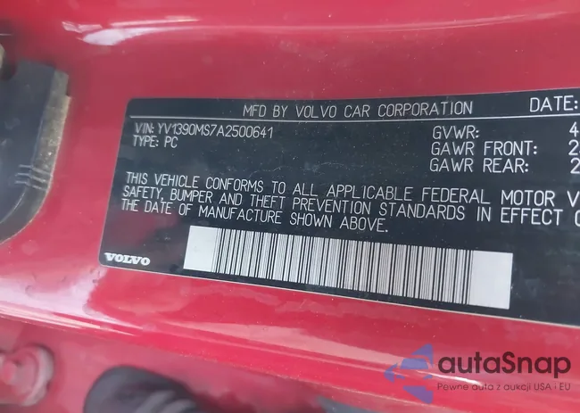 YV1390MS7A2500641: 43500585