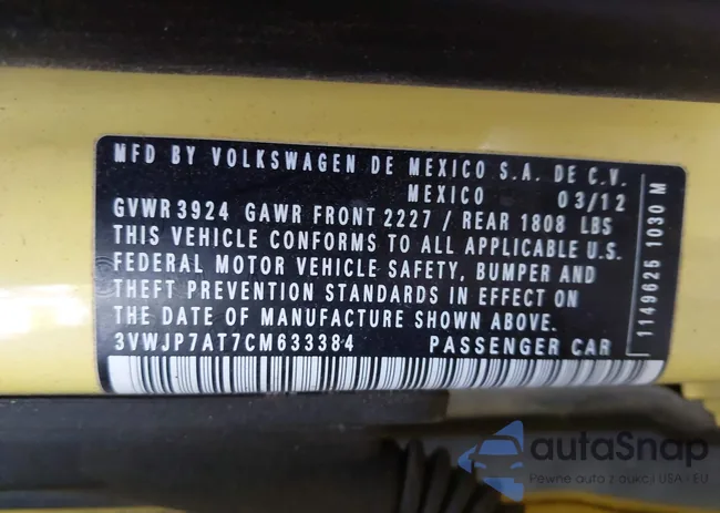 3VWJP7AT7CM633384: 43500732