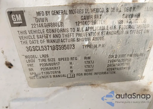 3GSCL53719S595073: 43500753