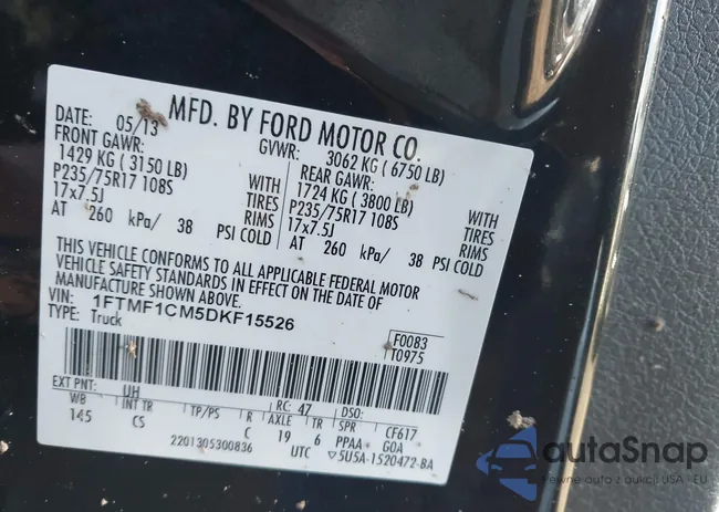 1FTMF1CM5DKF15526: 43500805