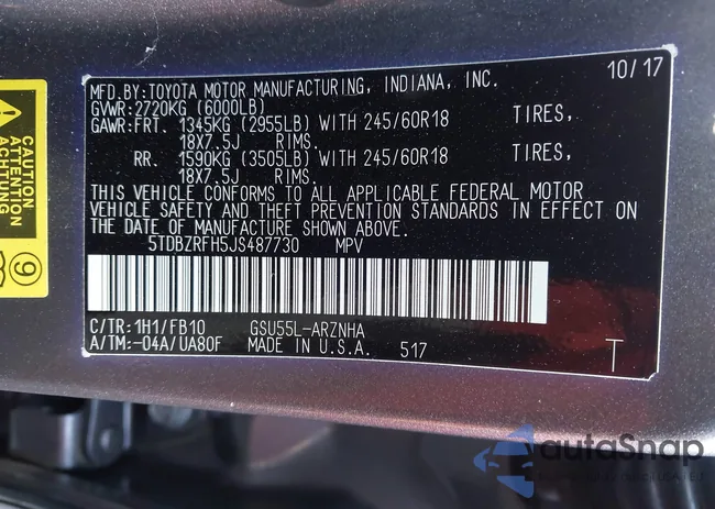 5TDBZRFH5JS487730: 43500860