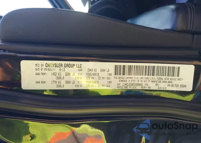 1C4RDJDG0DC699093: 43500113