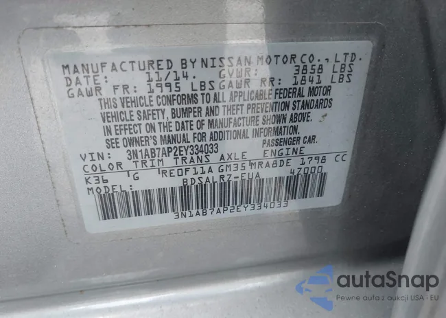 3N1AB7AP2EY334033: 43500200