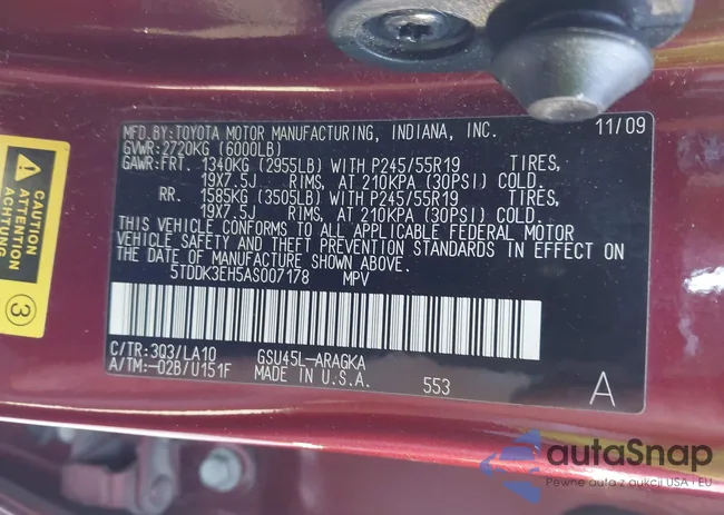 5TDDK3EH5AS007178: 43500262