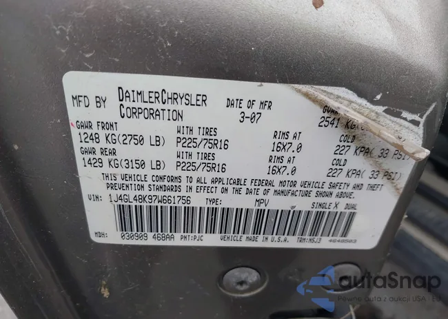 1J4GL48K97W661756: 43500344