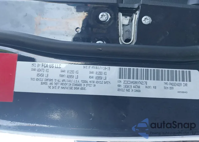 2C3CDXAG0KH742178: 43500430